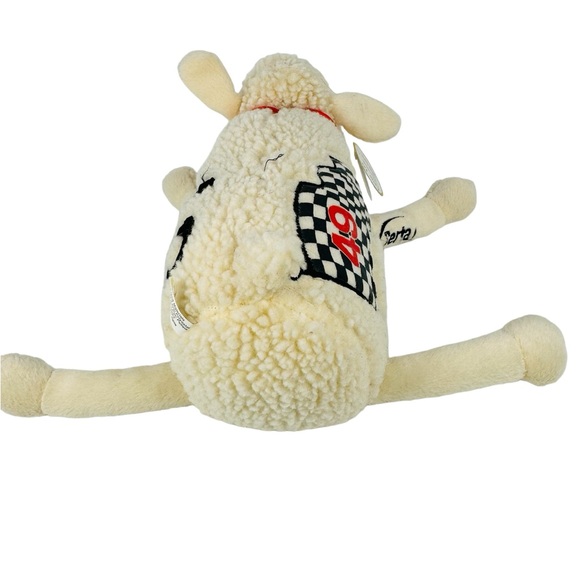 Serta Mattress Counting Sheep # 49 Nascar Brent Sherman Plush Animal Lamb Toy 8" - Picture 4 of 7